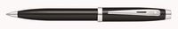 Sheaffer 100 Glossy Black Lacquer Ballpoint Pen with Polished Chrome Trim