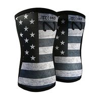 Second Nature Knee Sleeve (1 Pair) 7mm Neoprene Support for Weightlifting, Powerlifting & Squats - Unisex (Small)