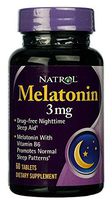 Natrol Melatonin Tablets, 3mg, 60ct (3 Pack)