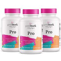 Pink Stork Pro: Prenatal Probiotics, Immune Health + Gut Health + Morning Sickness Relief + Digestion, Women-Owned, 180 Capsules