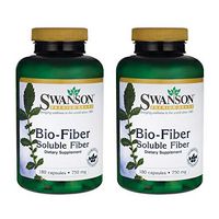 Swanson Bio-Fiber 750 Milligrams 180 Capsules (2 Pack)