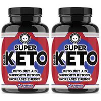 Angry Supplements Super Keto BHB, Ketone Salts, Keto Diet Aid Support Ketosis, Burn Fat Instead of Carbs, Increase Energy and Focus (2-Pack)
