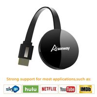 Wireless Display Dongle - WiFi Portable Display Adapter TV Projector, HDMI 1080P Digital TV Receiver, Support Airplay DLNA Miracast, Compatible with iOS/Android Smartphones/Windows/Mac/Laptop