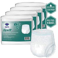 Healthy Spirit Incontinence Underwear for Men and Women, Large, 72 Count