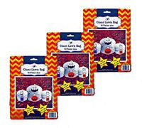 Set of 9 Giant Halloween White Ghost Lawn Bags with Twist Ties in 3 Different Sizes (Set of 9, Ghosts)