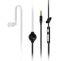 HYS Cell Phone Earpiece with Mic, Hands Free Anti-Radiation Air Tube Headset for iPhone ipad Samsung LG HTC and Most Smartphones with 3.5mm Headset Jack