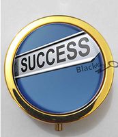 BlackKey Success Beautiful Inspirational Word 3-Compartment Decorative Pocket Gift Box Case Organizer for Pill, Color 2 -1757