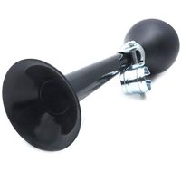 AUTUT Bike Bugle Horn Retro Clown Horn Metal Air Horn with Squeeze Bulb for Bicycle Golf Cart, Black