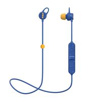 Sweat Resistant Wireless Bluetooth Earbuds  6 Hour Playtime, Hands-Free Calling, Magnetic Cord Management, Lightweight Design  JAM Live Loose Sport Headphones Blue