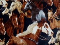 'NUGGLEBUDDY NEW!!! Microwavable Moist Heat & Aromatherapy Organic Rice Pack. Beautiful"Wild Horses" Fabric with SPEARMINT EUCALYPTUS Aromatherapy. Soothing the Souls of the Planet.