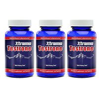 Xtreme Testrone Male Enhancement Increase Strength Stamina Endurance Potency Horny Goat Weed 60 Tablets Per Bottle (3 Bottles)