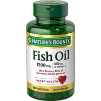 Nature's Bounty Fish Oil, 1200mg, Softgels, 60 ea (Pack of 2)