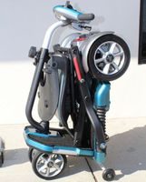 EV Rider Transport Plus - Manual Folding Scooter Power Mobility (SeaFoam Blue)