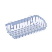 Shelf Kitchen Gadget Dual Suction Cup Drainage Shelf Dish Sponge Storage Rack Holder