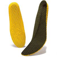 Shock Absorption Sports Shoe Insoles Soft Breathable Cushion, Height Increase Insoles Sport Insoles Honeycomb Orthotic Replacement Insoles for Men (3 Pairs)