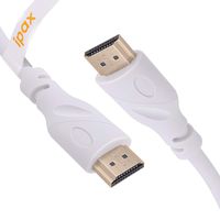 Ipax 15ft Long White High Speed HDMI 2.0 Cable with Ethernet 3D 4K@60Hz Ultra HD UHD Laptop to TV Television Compatible with for Roku TV Asus Vivobook HP Samsung Viotek Vizio LG Sharp Fire TV Cube