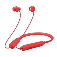 maxrock Bluetooth Sleeping Headphone,Noise Blocking Wireless Neckband Stereo Headset with Mic(30mins Quick Charge)-Red