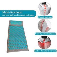ZXGFA Acupressure Mat and Pillow, Acupuncture Massage Mats, Acupressure Cushion for Relieves Stress, Back, Neck, and Sciatic Pain Full Body Relaxation