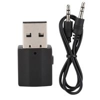 Ciglow Bluetooth AUX Adapter, 2 in 1 Universal USB Bluetooth 5.0 Wireless Audio Transmitter Receiver Portable Hi-fi Audio Stereo Receiver Adapter for Home Theater, TV, PC, Home Stereo, etc.