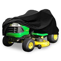 North East Harbor Deluxe Riding Lawn Mower Tractor Cover Fits Decks up to 54" - Black - Water and UV Resistant Storage Cover