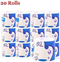 20 Rolls Silky Smooth Soft Professional Series Premium 3-Ply Toilet Paper Home Kitchen Recycled Toilet Tissue Soft Strong Highly Absorbent Hand Towels White