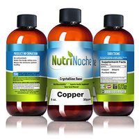 NutriNoche - Liquid Copper Supplement - Nano Copper - Crystalline Purity - High Bioavailability - Colloidal Minerals (8 oz)