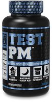 Test PM Testosterone Booster & Sleep Aid Supplement for Men | Promote Recovery, Muscle Growth, Rest, Fat Loss | Night Time Muscle Builder with Ashwagandha, L-Theanine, More | 60 Natural Veggie Pills