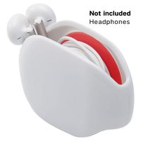 Headphone Cable Storage Organizer,Earbuds Holder Case,Automatic Cable Winder,Cable Organizer for Headphones/USB Cables/Phone/ Tablet and Reader Chargers(White)