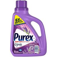 Purex Liquid Laundry Detergent with Crystals Fragrance, Fresh Lavender Blossom, 75 oz (50 loads)