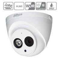 Dahua 4MP PoE IP Camera IPC-HDW4433C-A 3.6mm Lens, 4 Megapixels Super HD 2688x1520 Eyeball Dome Camera Outdoor Security Surveillance Camera with Built-in Mic, 50m IR Night Vision,H.265,IP67,ONVIF