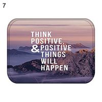 TbpersicwT Home bedroom carpet door mat, 40x60cm Maxim Motto Letter Living Room Anti-Slip Door Mat Entrance Rug Carpet - 7#