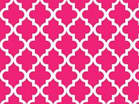 Classic Designs Gift Wrap - Geo Graphic Tiles Hot Pink 24"x85' Gift Wrap Cutter Box (2 Boxes) - Wraps -A615285