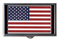 United States Flag Stars And Stripes Decorative Pill Box