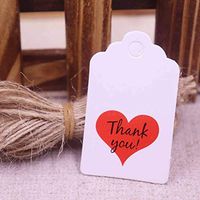 OBELLA BOUTIQUE 100 tag 100 string brown/white NEW DIY LOVE 5X3cm handmade with love products note tag my sweet honey for wedding tag