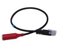 Audicom Standard 3.5mm Jack Smartphone Headset Adapter Cable Converter to RJ9 Plug for Cisco Unified Office Telephone 7931G 7940 7941 7942 7971 and Plantronics MX10 Vista Modular Adapters(H35-CSB)