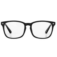 Pro Acme Blue Light Blocking Glasses Women Men Square Clear Lens Glasses (Matte Black)