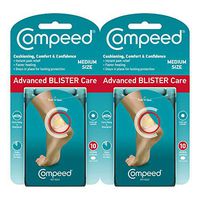 Compeed Advanced Blister Care Cushions 10 Count Medium Pads (2 Pack)