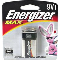 Energizer Genuine 9V Alkaline Battery Retail Pack - Single