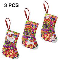 Christmas Stockings Colorful Sugar Skulls Stylish Xmas Socks for Personalized Family Holiday