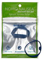 NoMo Nausea Instant Relief Small Blue Aromatherapy Anti-Nausea Bands with Acupressure