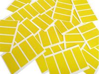 Minilabel 80 Labels, 50X20mm Rectangle, Colour Code Stickers Yellow