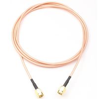ANHAN SMA Male to SMA Male RF coaxial Coax Assembly RG316 Cable Straight Adapter Antenna Extender Cable Jumper 51inch/4.3Ft