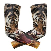 Animal Tiger Arm Sleeve Protectiv for Man Elbow Brace for Arthritis (1 Pair)