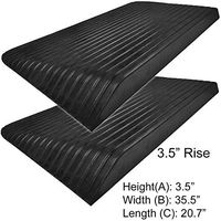 Electriduct 3.5" Rise Rubber Power Wheelchair Scooter Threshold Ramp - 2 Pack