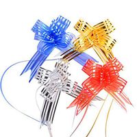 ORNOOU 40 Pieces Colors String Bows Basket Gift Pull Knot Ribbon Present Wrapping for Wedding Christmas Party Ornament