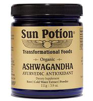 Sun Potion Transformational Foods! Tonic Herbs and Superfoods Organic Powder Drink! Blends of Medicinal Plants, Adaptogenic Mushrooms, Algae & Superfoods! Choose Your Powder Drink! (ASHWAGANDHA)