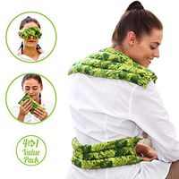 Sensacare Inclusive Set of 4 Microwavable Heating Pads | Reusable Heat Packs for Pain Relief with Aromatherapy for Stress Relief | Relieve Upper and Lower Back Pain, Cramps, Neck Pain, Shoulder Aches