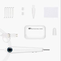 Endoscope Camera, Lens 3.9 Mm Ear Wax Removal Tool, with 6 Adjustable LED Lights, Compatible with Android, Windows