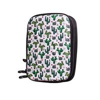 Glucology™ Diabetic Travel Case - Organizer for Blood Sugar Test Strips, Medication, Glucose Meter, Pills, Tablets, Pens, Insulin Syringes, Needles, Lancets (Cactus, Regular)