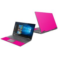 Mightyskins Skin Compatible with Lenovo Yoga 730 13" (2018) - Solid Hot Pink | Protective, Durable, and Unique Vinyl Decal Wrap Cover | Easy to Apply, Remove, and Change Styles | Made in The USA